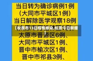 【松原市13日疫情感染,松原今日新增】