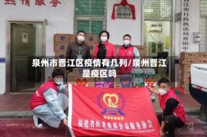 泉州市晋江区疫情有几列/泉州晋江是疫区吗