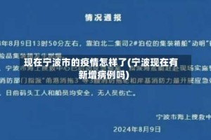 现在宁波市的疫情怎样了(宁波现在有新增病例吗)